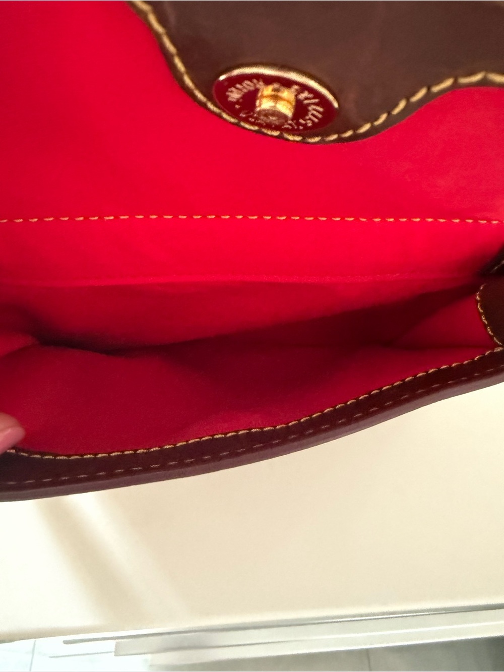 Dooney & Bourke Brown Florentine Leather shoulder bag - Picture 6 of 16
